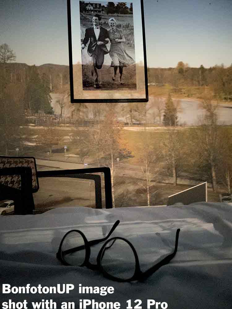 BonfotonP Camera Obscura image from Aulanko Finland. Photograph shot using an iPhone 12 Pro. Upright Camera Obscura.